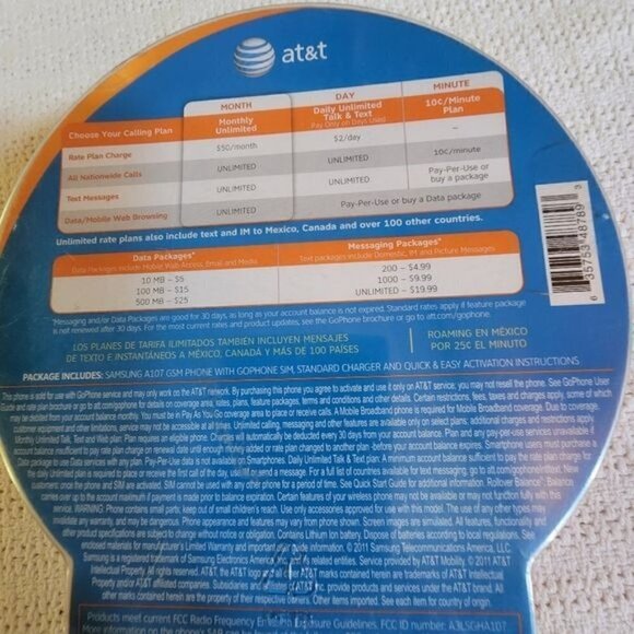 AT&T Samsung A107 Go Phone Factory Sealed - Picture 4 of 7